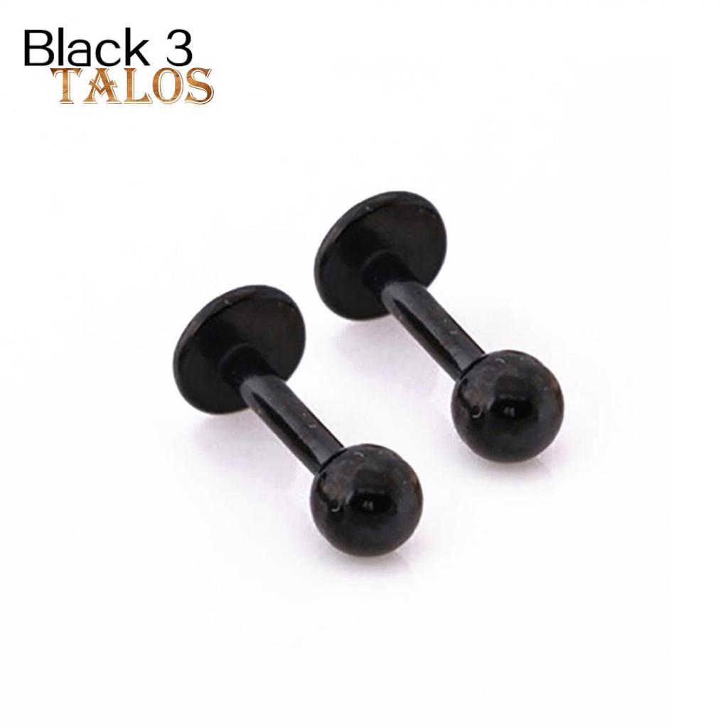 1 Pair 3 4 5 Mm Unisex Cool Titanium Steel Tragus Stud Cartilage Ball Earrings Body Piercing Trinket