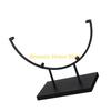 F26C Multipurpose Iron Holder for Displaying Round Plate Photo Picture Frame Stained Glass Art Stand Base Easy Installation