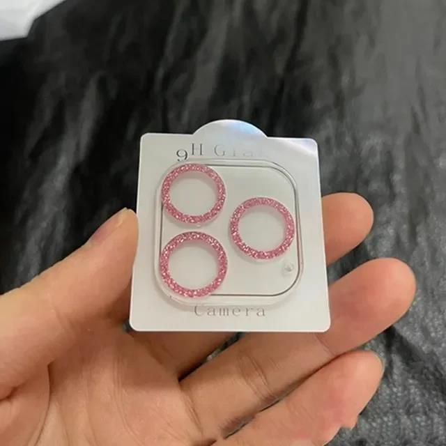 Sparkling And Shining Integrated Diamond Transparent Camera Lens Protector For IPhone 16 15 Pro Max 14 Plus 13 Pro 12 4