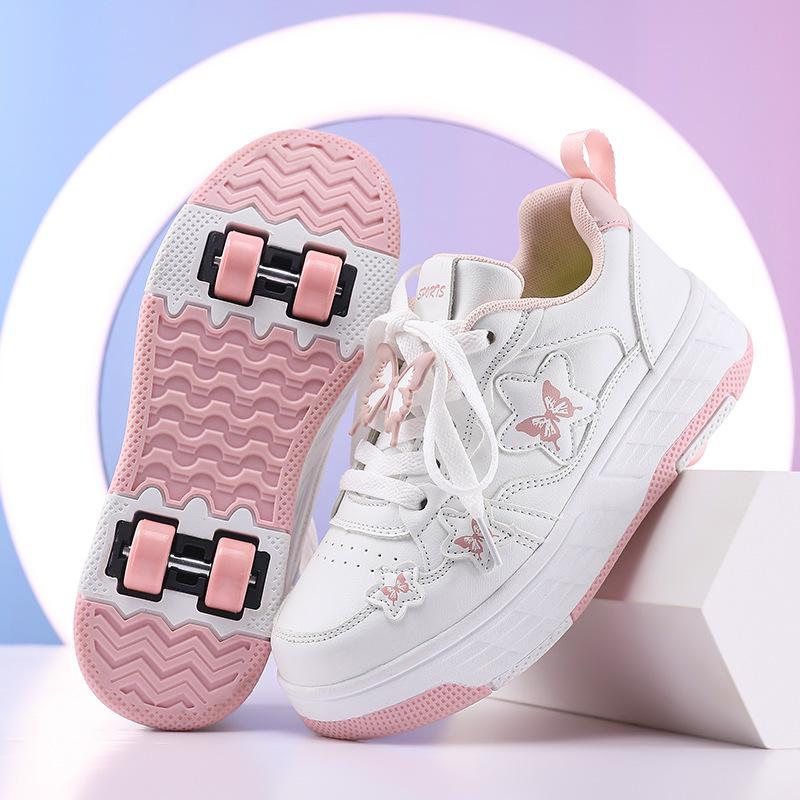 Children's Four-wheeled Runaway Shoes, Boys' Invisible Deformed Roller Skates, Student Girls' Roller Skates
