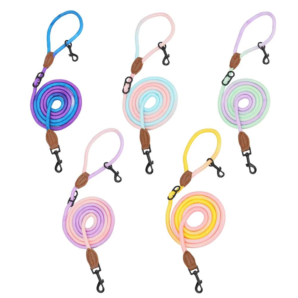 Hands Free Dog Leash Multifunctional Dog Running Leash for Dog Walking Adjustable Crossbody Dogs Training Nylon Double Leashes