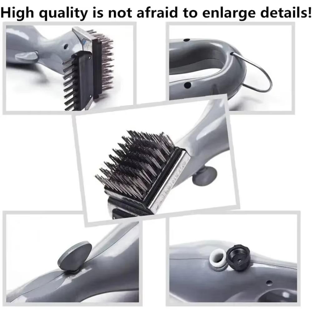 BBQ Grill Brush Water Spray Cleaning Brush Portable Stainless Steel Steam Grill Brush for Deep Cleaning BBQ Grill Kitchen Tool