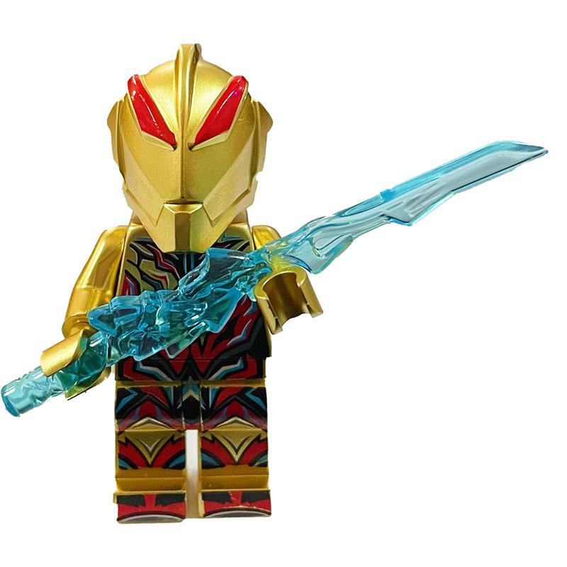 Ninja Warrior Superhero Doll With Weapon Single Building Block Assembly Toy