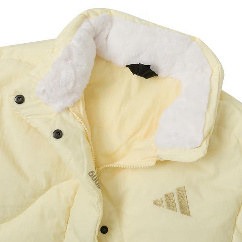 Adidas Logo Lightweight Warm Long Sleeve Down Jacket Women Jacket Yellow JG5946