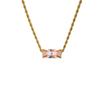 Sweet Charm Enamel Eye Pendant Necklace Wish Card Hexagonal Neck Chain  Summer Beach