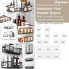 Shower Caddy Adhesive Replacement Stickers, Shower Organizer Adhesive Replacement, Assorted Wire Hook 10 Pack