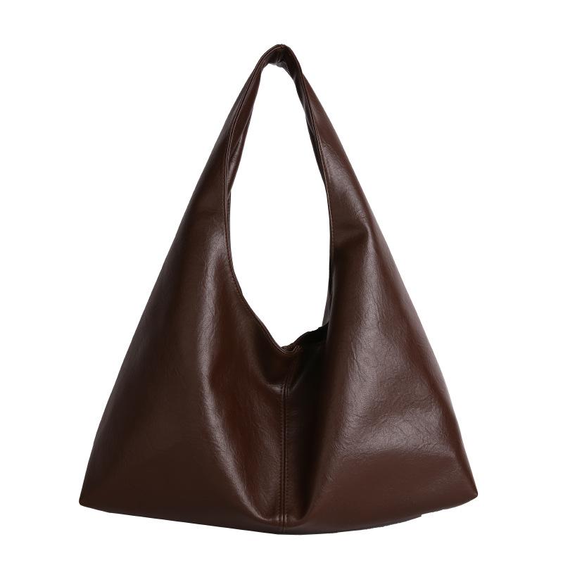 Retro Bag Women's Large Capacity Autumn and Winter Versatile Casual Shoulder Underarm Bag Commuter Dumpling Bag