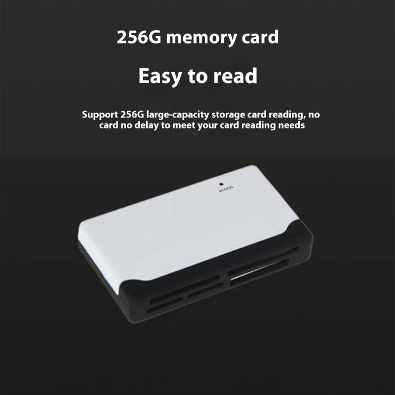 6 in 1 USB Card Reader Mini XD MS TF CF Memory Card Viewer Computer Tablets Laptop PC Data Transfer Adapter
