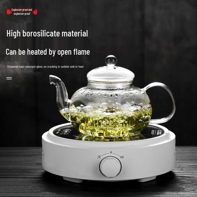ZISIZ Heat-Resistant Glass Tea Pot