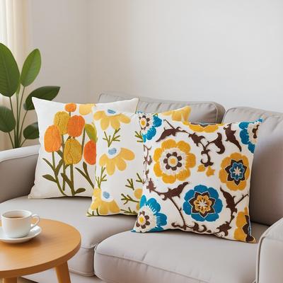 Nordic Style Sofa Living Room Pillow Ornaments Home Decoration Bedside Large Backrest Pillow Case Bay Window Small Daisy