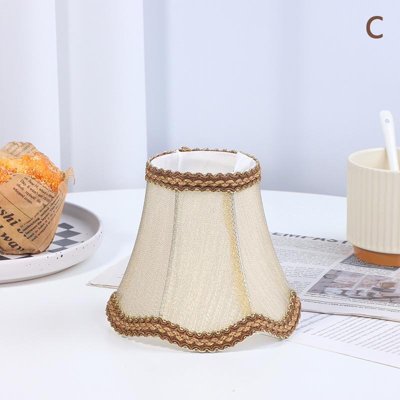 Simple Chandelier Lamp Shade Retro Candle Chandelier Cloth Lampshade Nordic Style Modern Lamp Cover For Home Decoration