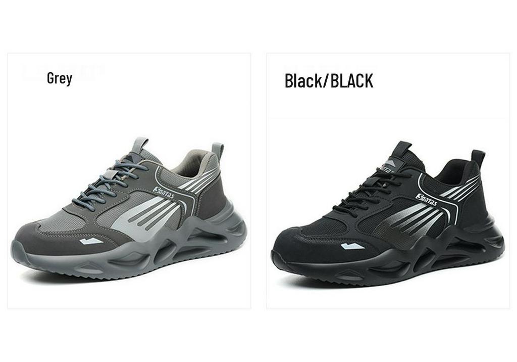 Men's Summer Breathable Steel Toe Safety Shoes - Anti-Smash, Anti-Puncture, Insulated Work Shoes