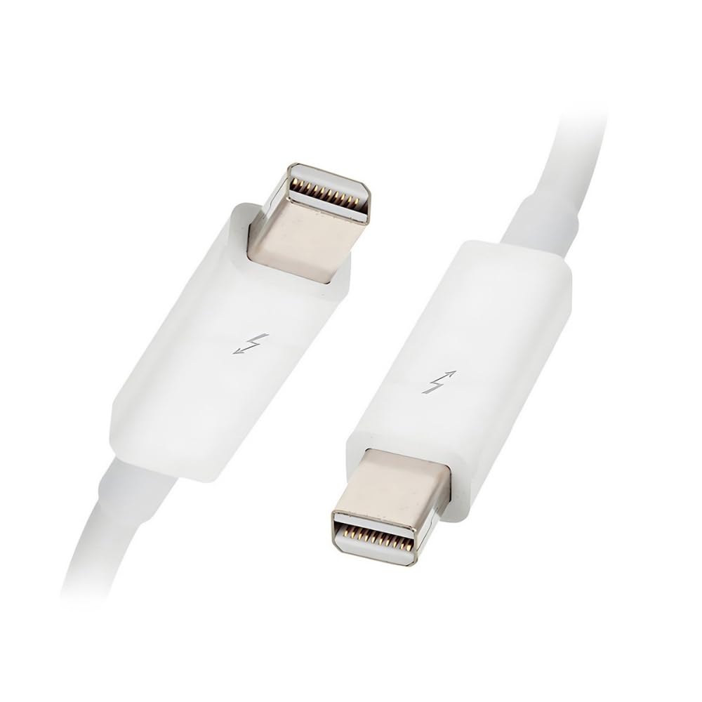 

JSER Кабель для передачи видеоданных Thunderbolt 2 (2 порта) к Thunderbolt 2 (папа-папа) для Mac Air Pro и 2015 0,5 м 2013, 2014, (50см) белый