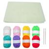 Linen Embroidery Fabric and Embroidery Thread Needle Set, Needlework Fabric X3UC