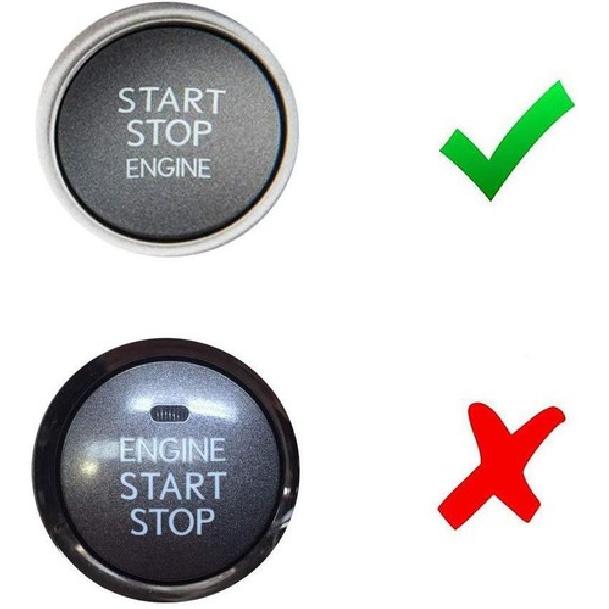 Red Carbon Fiber Keyless Engine Push Start Button Cover For Lexus IS GS ES RC...