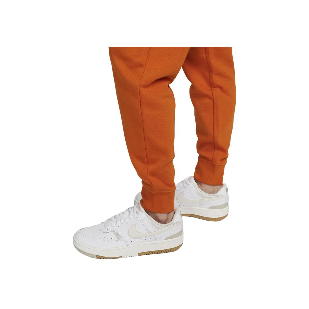 Nike Letter Logo Print Mid-Rise Drawstring Cuffed Knit Joggers Women Joggers Campfire-Orange DQ5192-893