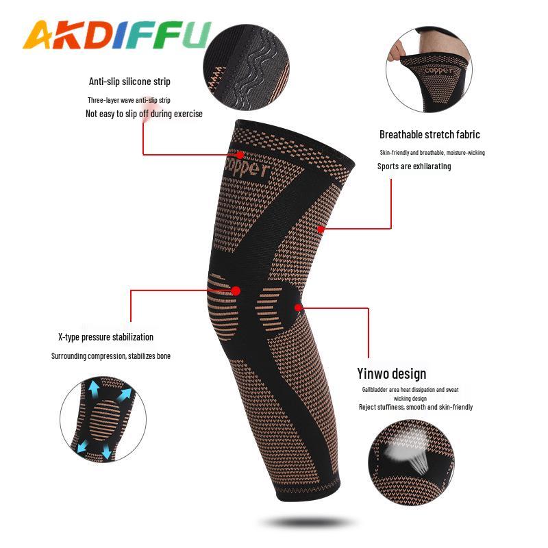

Cross-border Nylon Sports Knee Pads - Compression Warmers for Football, Basketball & Volleyball M Single