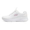 Sport Comfortable Versatile Fabric EVA Shock Absorbing Durable Low Top Casual Running Shoes Women Sneaker White 150015-WHT