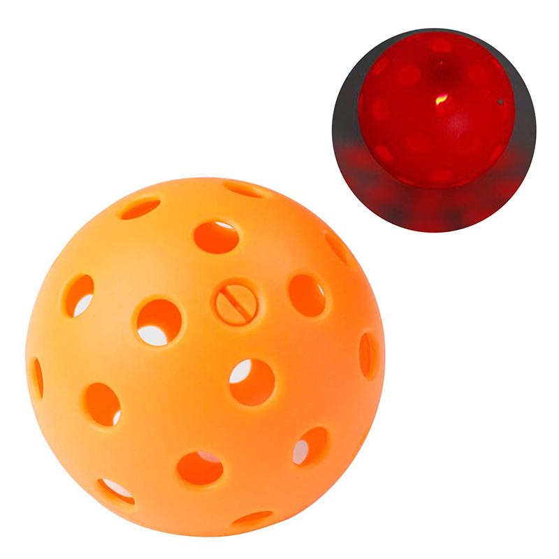 Led Light Up Pickleball Ball Durable With 40 Small Precisely Drilled Holes For Tournament Play Outdoor Play Courts For Men Women