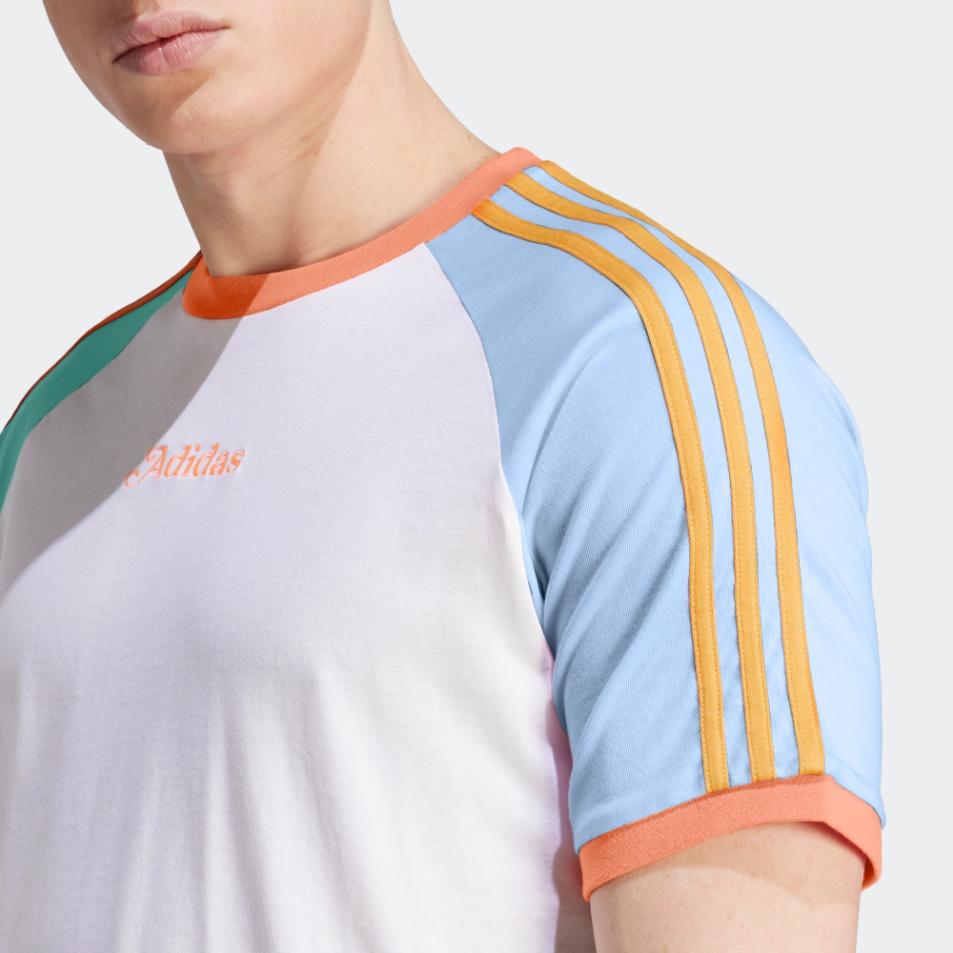adidas originals Enjoy Summer Raglan T-shirt 'White' Men's IT8190