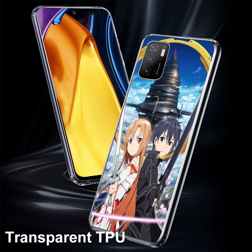 Sword Art Online Anime Phone Case For Xiaomi Poco X7 X6 X5 Pro F7 Ultra Redmi 15C 15 13C 13 12C 12 10 10A 10C 9 9A 9C 9T Cover P