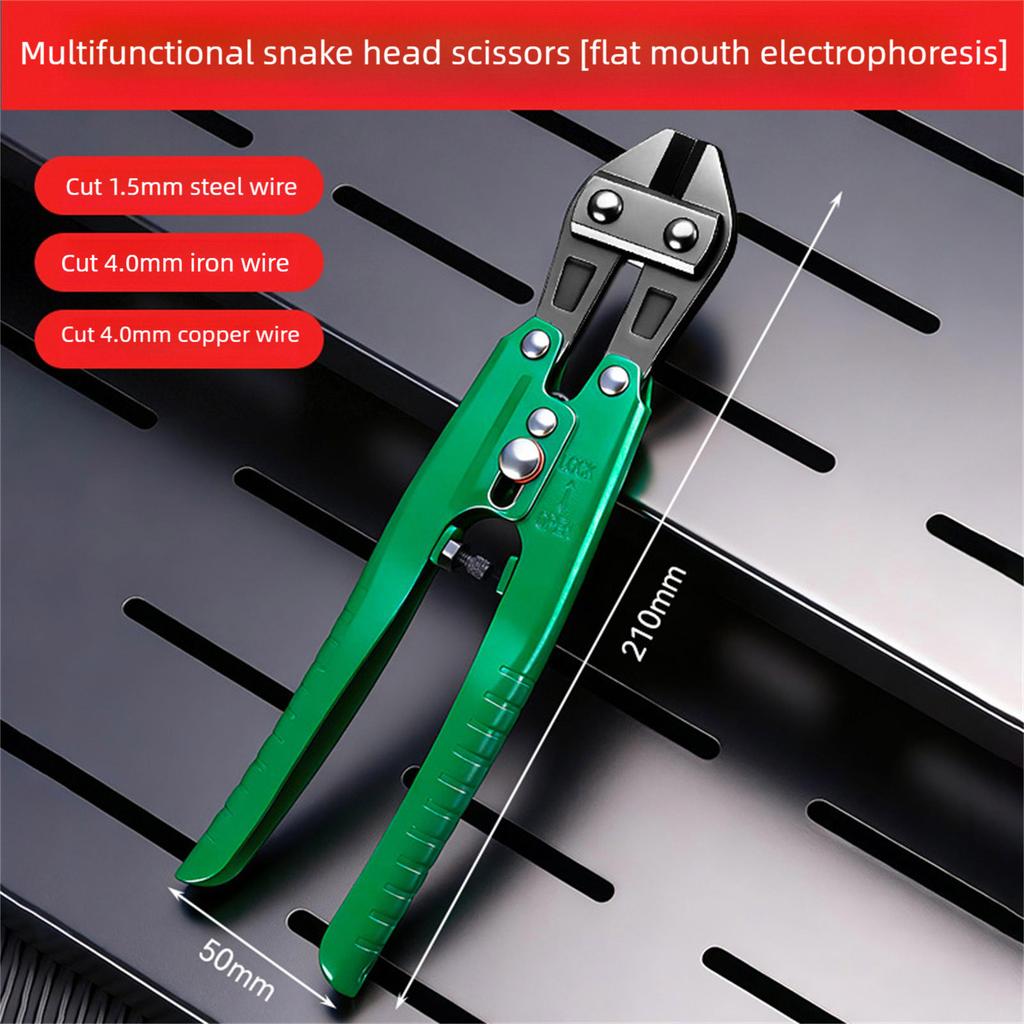 Accuracy 8Inch Wire Cutter Hardened Mouths Ensure Piercing Clean Cut on Steel Wire 1.5mm and Iron Coppers Wire 4.0mm