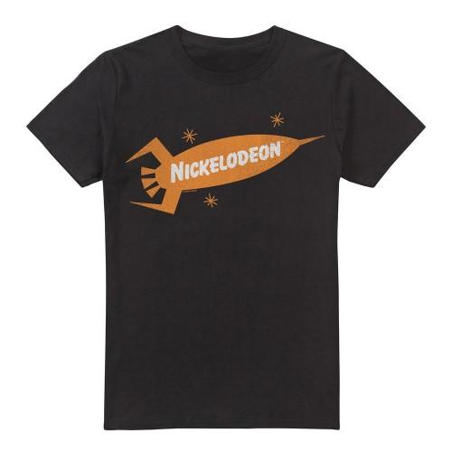 NICKELODEON Mens Retro Rocket Logo T-Shirt