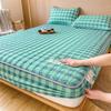 Unprinted Cotton Mattress Three-piece Set of Padded Cotton Thickened All-inclusive Simmons Mattress Protective Cover Non-slip