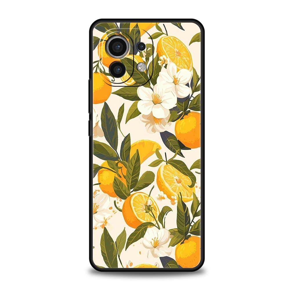 Summer Fresh Fruit Lemon Print Phone Case Cover for Xiaomi Mi 17 Pro Max 15 14 13 12 11 Ultra 15T 14T 13T 12T Pro Lite Soft TPU