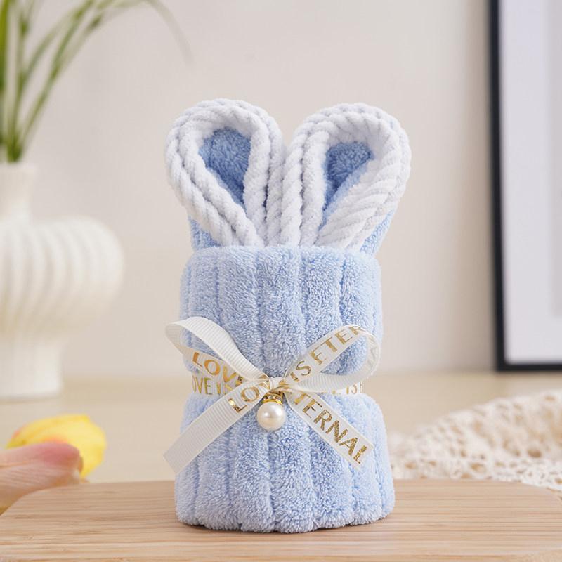 1PC Bow and Pearl Design Comfortable Wedding Cute Easter Party Gifts Rabbit Shape Bathroom Supplies Multiple Colors
