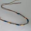 Turquoise Hat Accessories Bohemian Dyed Wooden Beads For Hat Band Fedora Hat Decoration Straw Hat Band Waist Rope