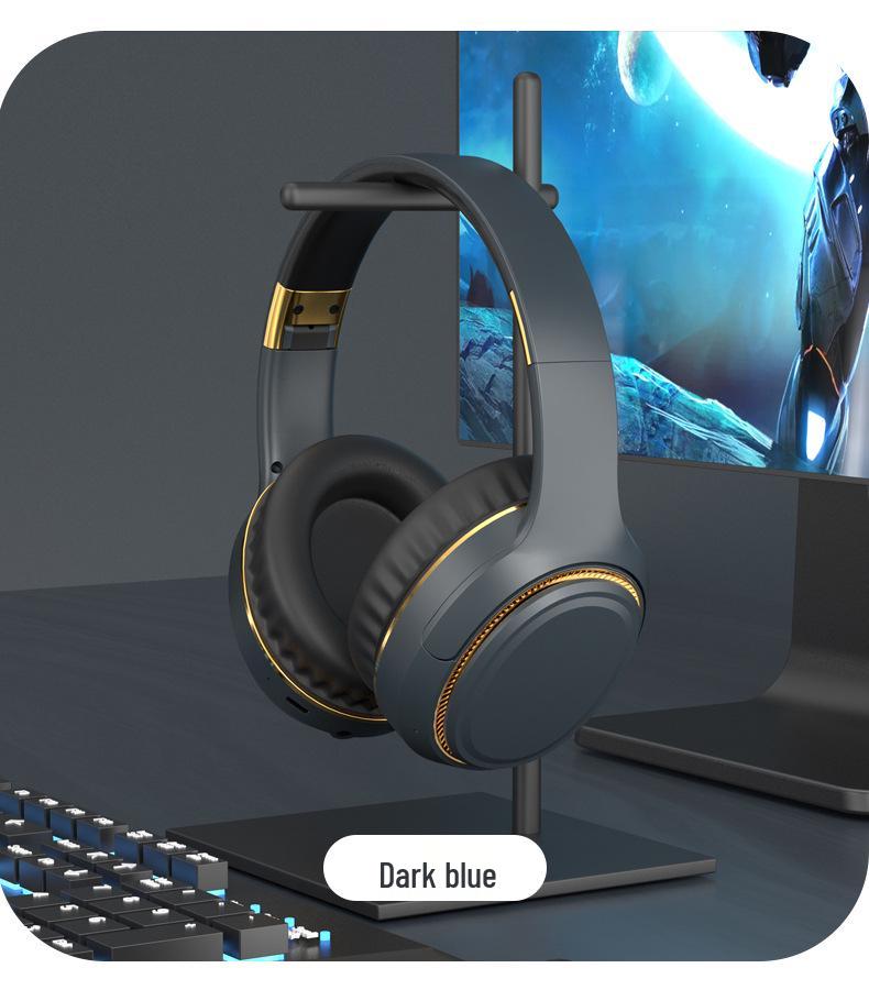 New H6 Wireless Over-Ear Bluetooth Headphones with Atmosphere Light and Heavy Bass, Foldable and Retractable Design