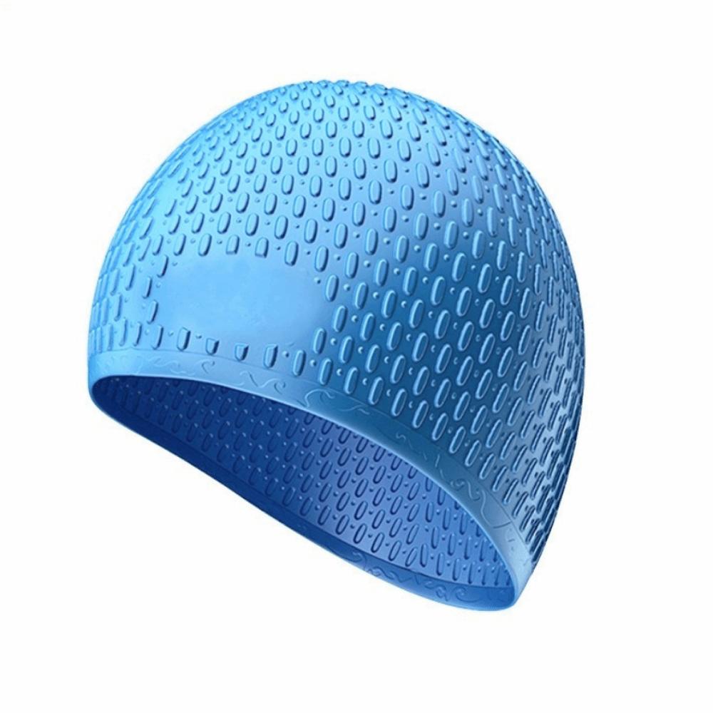 High Elasticity Silicone Swimming Cap Solid Color Swim Head Hood Diving Hat  Swimming Pool