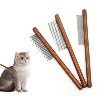 Katzenkamm, Katzenkammbürste, Langhaar-Katzennadelkamm, offene Knoten zum Entfernen schwimmender Haare, Zubehör für Haustierreihen
