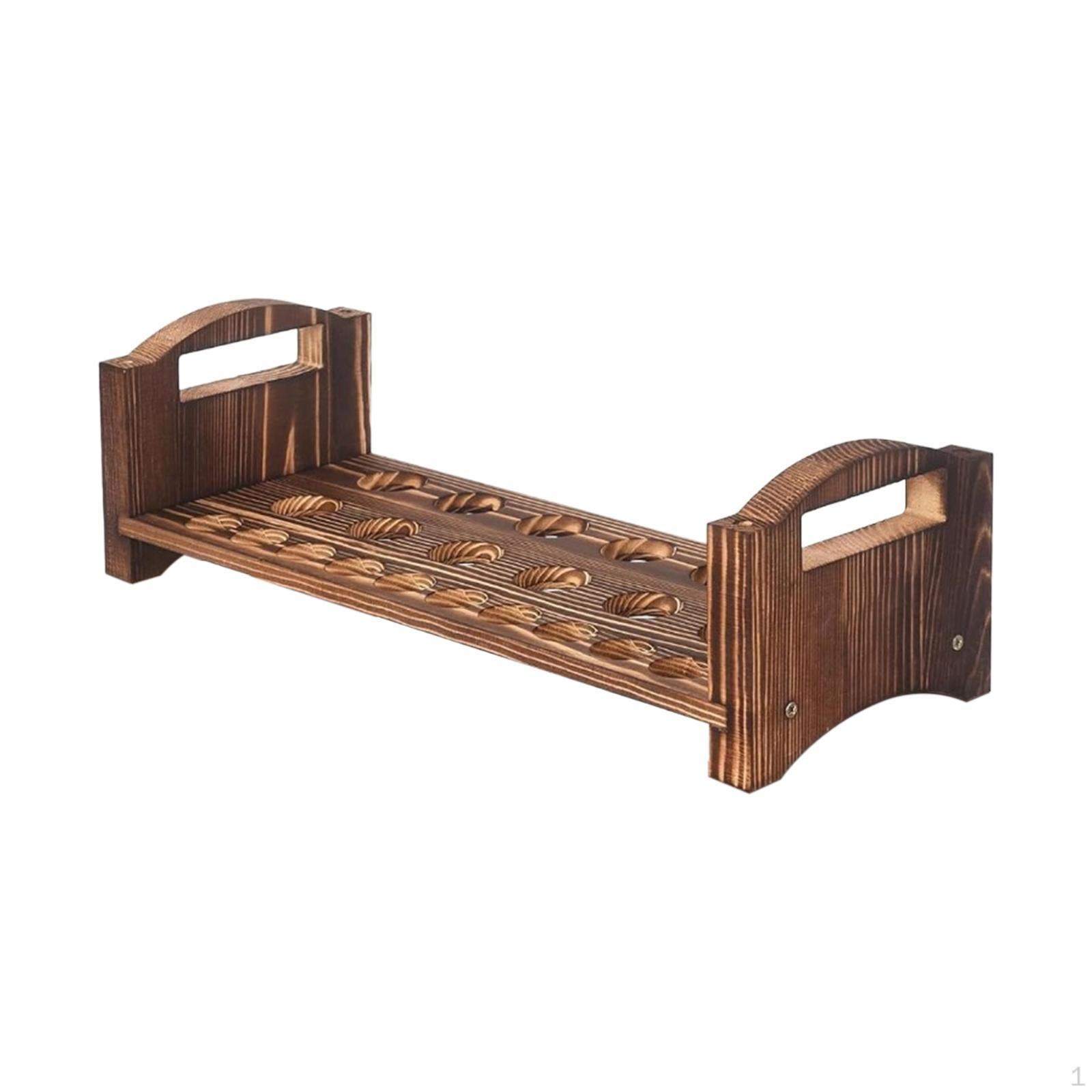 

Wood Egg Holder Display Stand Easter Eggs Shelf Reusable Organizer, Storage Rack for Freezers single layer