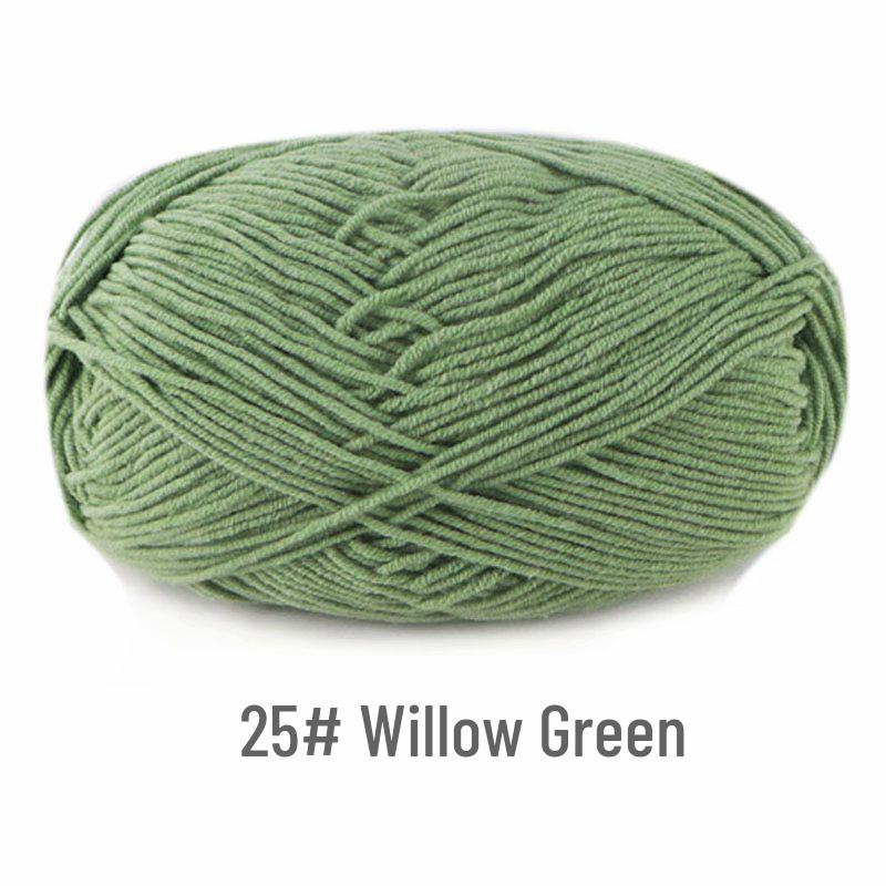 Suhe 4-Ply Combed Milk Cotton Yarn for Crochet & DIY Knitting Projects