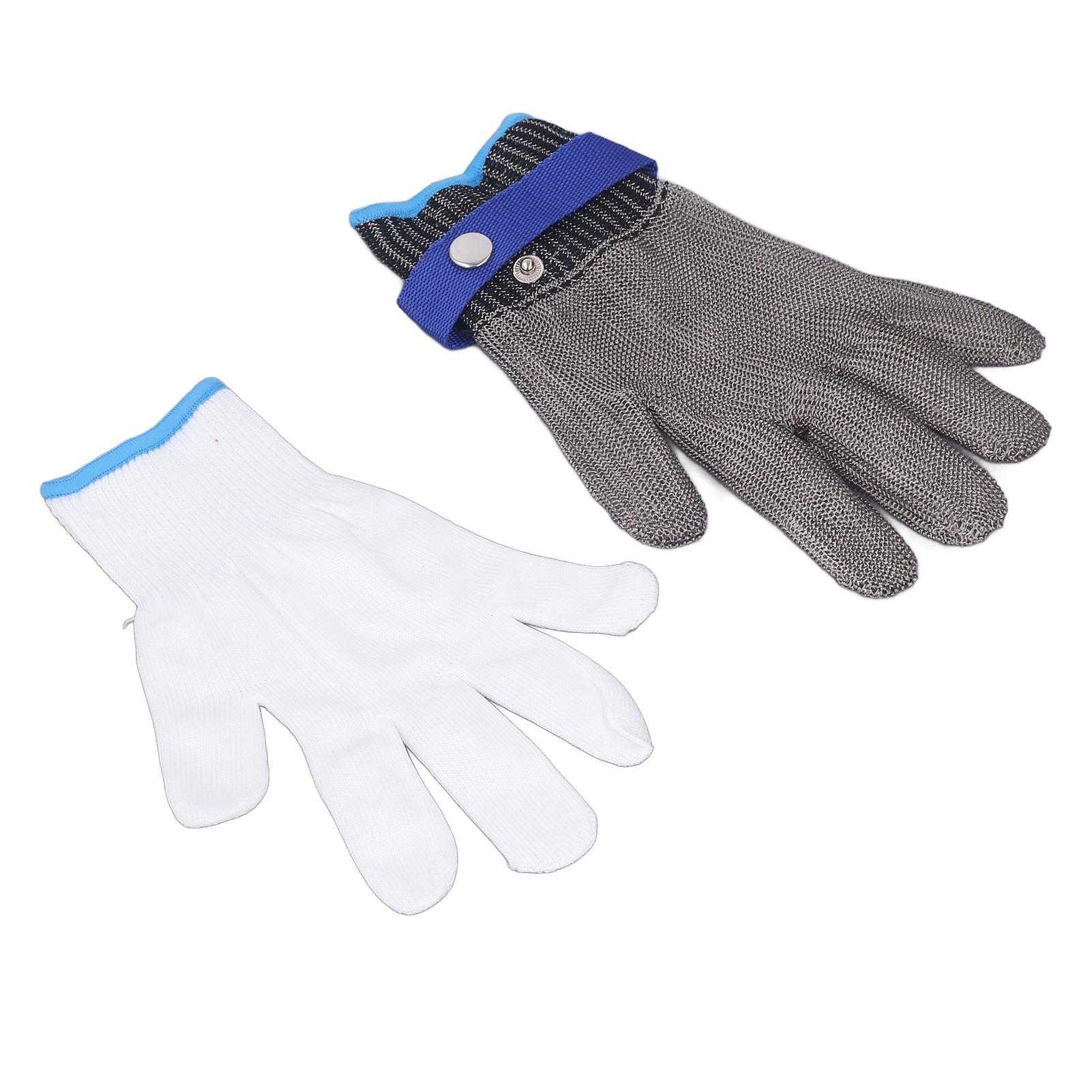 

Комплект рабочих перчаток Перчатка из нержавеющей стали Нейлоновая защитная перчатка для кухни, приготовления пищи, промышленности