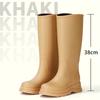 2024 Women's Classic High-Top Waterproof Rain Boots - Non-Slip, Thick Sole, Warm-Keeping