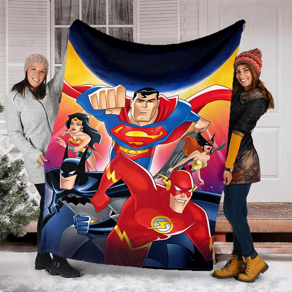 1pc Superman Outdoor Flannel Throw Blanket Soft, Lightweight & Warm