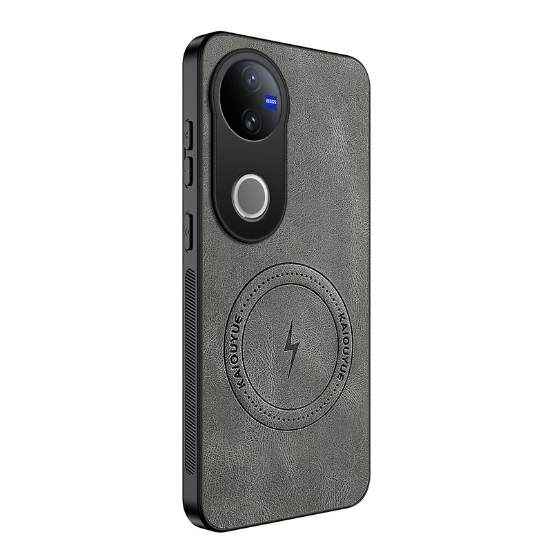 Sheepskin Vintage Magnetic Leather Soft Case For VIVO V50 V60 Lite For Vivo X300 Pro Silicone Bumper Matte Phone Cover V50 Lite