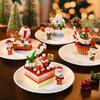 Keeppley Building Blocks Christmas Dessert Box Christmas Tree Hand-assembled Educational Toys Desktop Ornaments Model Gifts