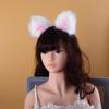 Cute Soft Cat Ears Headbands with 40cm Fox Tail Bow Metal Butt Anal Plug Erotic Cosplay Accessories Adult Sex Toys for Couples