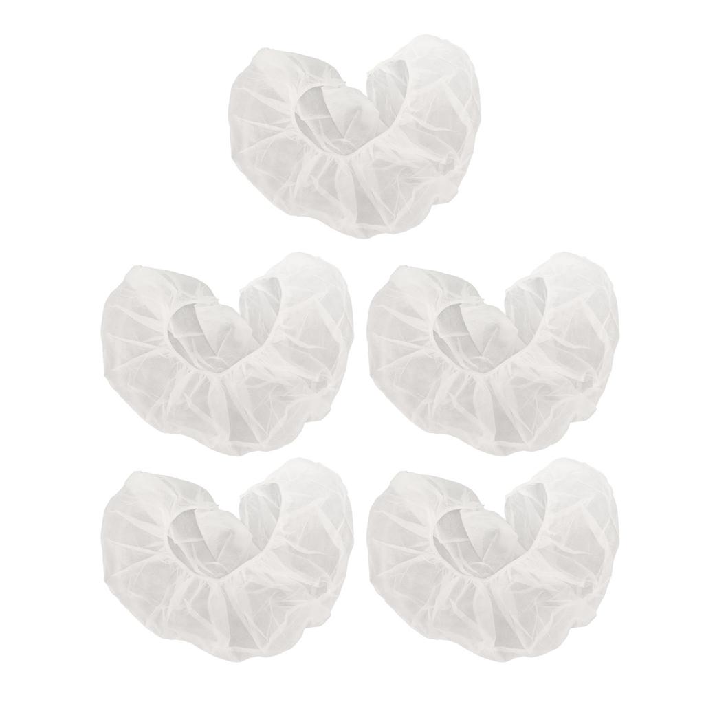 50pcs Beauty Salon Headrest Covers U Shaped Disposable Elastic Face Rest Pillow Covers