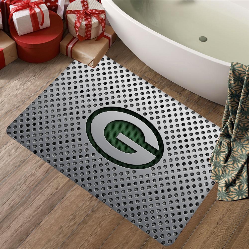 Green BayS PackerS Room Mats Anti-slip Absorb Water Long Strip Cushion Bedroon Mat Household Carpets
