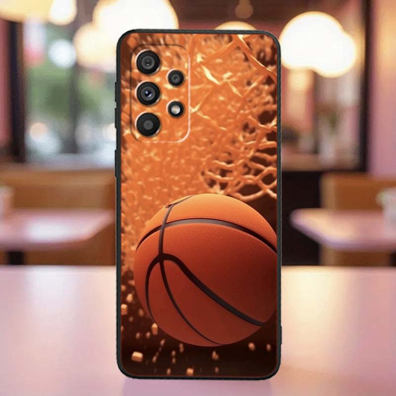 Sports basketball cool Case For Samsung A41 A35 A34 A33 A32 A25 A24 A23 A21s A06 A05 A04 A03 Note 10 20 Ultra 5G Black