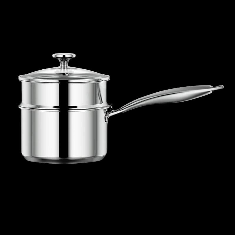 Wutuo 22cm Stainless Steel Milk Pot with Steamer