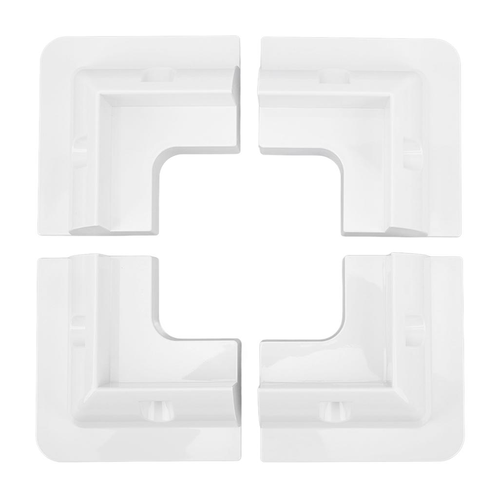 4pcs Solar Panel Corner Bracket Anti UV ABS Solar Panel Roof Drill Free Support Mount for RV Boats