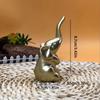 1 Pair Small Animal Statue Elephant Figurine Home Decor,Mini Gold Elephant Gifts For Women, Modern Style Small Golden
