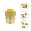 3/4 Inch Brass NPT Fittings Quick Connect Adapter Natural Gas Connector Quick Fixing for Water Oil Fuels  & Air Tool 