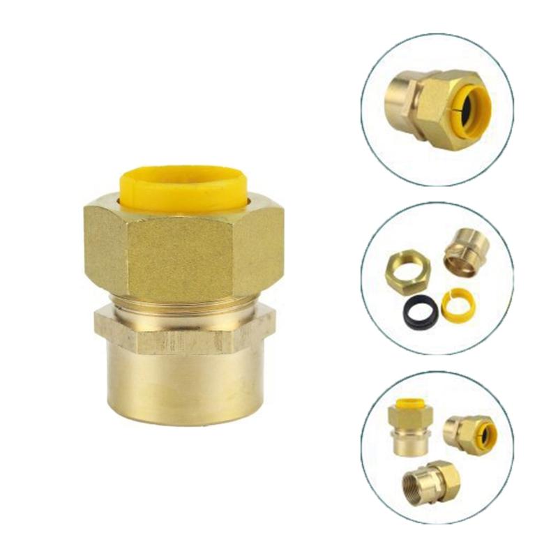 3/4 Inch Brass NPT Fittings Quick Connect Adapter Natural Gas Connector Quick Fixing for Water Oil Fuels  & Air Tool 